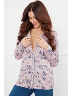 Italská móda Lacenta long r. long sp. color:print/jeans