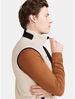 Craft Corporate ADV Pile Fleece Vest M Pánská fleecová vesta Sherpa 81.3810 ecru/black