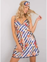 Noční košile BR KN 1042 tmavě modrá a bílá