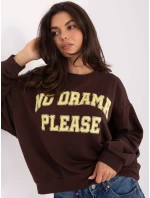 IT BL mikina H2454.50 tmavě hnědá