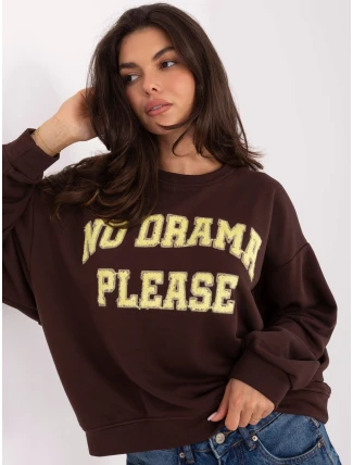 IT BL mikina H2454.50 tmavě hnědá