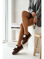 Kožené tenisky Vinceza Dámské 86427 Čokoládové