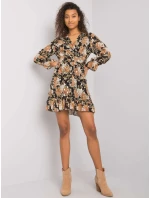 Šaty DHJ SK 12220 2.14P černá a béžová Šaty DHJ SK 12220 2.14P černá a béžová