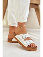 Klasické dámské pantofle Big Star – bílé