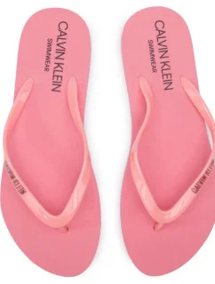 Dámské žabky KW0KW00397 růžová - Calvin Klein