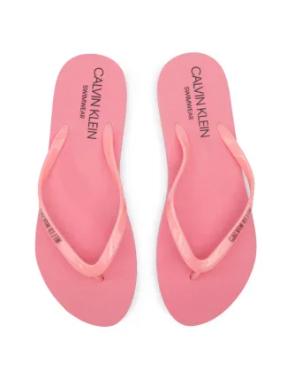 Dámské žabky KW0KW00397 růžová - Calvin Klein