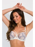 MODRÁ SAMETOVÁ BALKONETOVÁ PODPRSENKA 19191