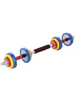 Barevné činky s funkcí činky v kufříku HMS SKC20 2 x 10 kg