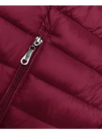 Prošívaná dámská bunda ve vínové bordó barvě se stojáčkem (16M9111-06) Prošívaná dámská bunda ve vínové bordó barvě se stojáčkem (16M9111-06)