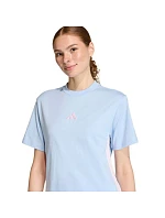 Dámské tričko adidas Essentials 3-Stripes Cotton blue KB7119