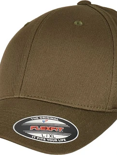 Flexfit 6277OC 6 panelová kšiltovka z bio bavlny 55.77OC burnt olive