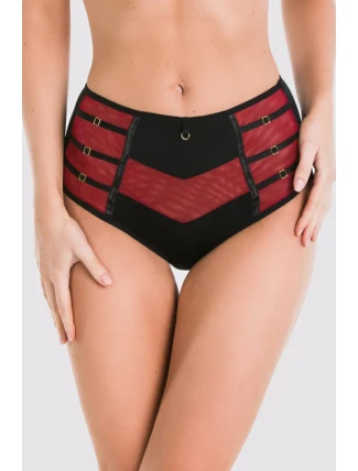 NAHÉ KALHOTKY S VYSOKÝM PASEM 19064 ČERVENÉ NAHÉ KALHOTKY S VYSOKÝM PASEM 19064 ČERVENÉ