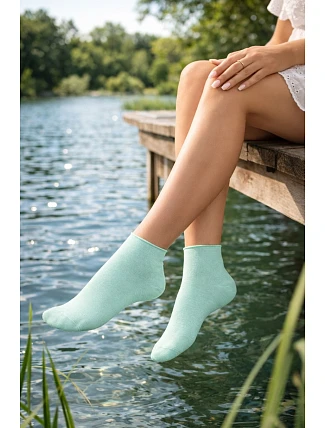 DÁMSKÉ MĚKKÉ BAVLNĚNÉ PONOŽKY 284.201