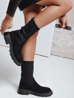 Dámské ponožkové boty černé FashionStreet ZY1133