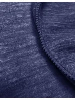 Tmavě modrá melanžová rozepínací polarová (fleecová) mikina (2310)