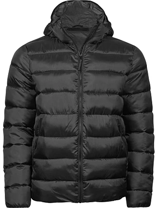 Tee Jays TJ 9646 Lehká pánská prošívaná bunda s kapucí 18.9646 black Tee Jays TJ 9646 Lehká pánská prošívaná bunda s kapucí 18.9646 black