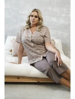 Italská móda Ramira cr.r. sp.3/4 barva:print/cappuccino Italská móda Ramira cr.r. sp.3/4 barva:print/cappuccino