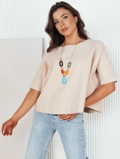 Dámská oversize halenka BULS beige FashionStreet RY2505