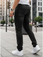 Pánské džíny slim fit černé FashionStreet UX4483
