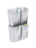 ODPADKOVÉ KOŠE 35 L SORTIBOX SET4 BALENÍ DIETNÍ ŠEDÁ ODPADKOVÉ KOŠE 35 L SORTIBOX SET4 BALENÍ DIETNÍ ŠEDÁ