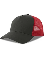 Atlantis Headwear Rapper Cotton-S 5 panelová Trucker kšiltovka 33.0260 dark grey/red