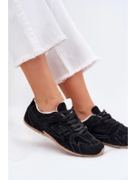 Dámské Sportovní Boty Z Eko Semiše Černé Dorella