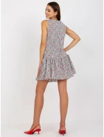 Šaty LK SK 506962.35P bílá a černá