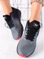 Designové tenisky dámské šedo-stříbrné bez podpatku Designové tenisky dámské šedo-stříbrné bez podpatku