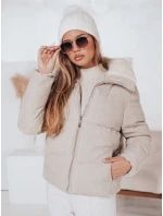 Dámská zimní manšestrová bunda TRENDYGLAM béžová FashionStreet TY4358 Dámská zimní manšestrová bunda TRENDYGLAM béžová FashionStreet TY4358