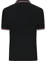 Daiber JN 1306 Pánské těžké piqué polo s proužky 02.1306 black/white/red Daiber JN 1306 Pánské těžké piqué polo s proužky 02.1306 black/white/red