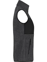 Daiber JN 1309 Dámská fleecová vesta 02.1309 dark melange/black