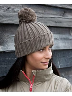 Result Headwear R 369X Pletená čepice s bambulí 28.369X royal Result Headwear R 369X Pletená čepice s bambulí 28.369X royal