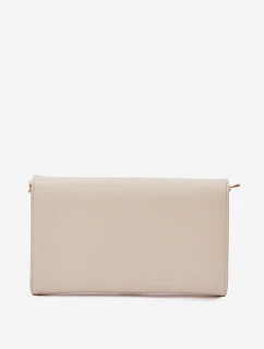 Kabelka Clutch Peněženka 2v1 s odnímatelným páskem Světle béžová Pauline