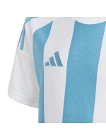 Dětské tričko adidas Striped 24 Jersey bílo-modré IW2137