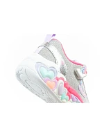 Skechers S Lights LED dětská sportovní obuv pro dívky na suchý zip šedá Skechers S Lights LED dětská sportovní obuv pro dívky na suchý zip šedá
