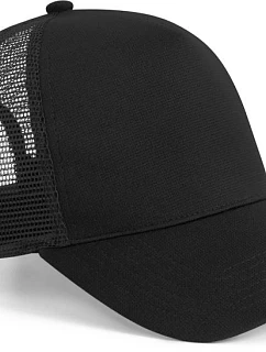 Beechfield B 642 5 panelová Snapback kšiltovka "Microknit Trucker" 53.0642 black