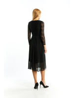 Monnari Šaty Elegantní šaty s krajkou černé