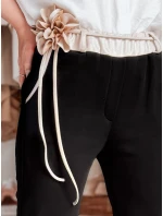 Dámské ležérní kalhoty s motýlem a květinami LEGISSA black FashionStreet UY2405 Dámské ležérní kalhoty s motýlem a květinami LEGISSA black FashionStreet UY2405