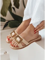 Dámské žabky GLAMSTEP beige FashionStreet ZY0929