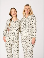 Pyžamo Key LNS 921 B26, dlouhé rukávy, velikosti XS–XL, zapínací Pyžamo Key LNS 921 B26, dlouhé rukávy, velikosti XS–XL, zapínací