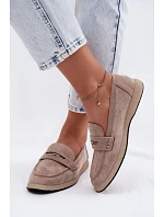 Dámské mokasíny z imitace semiše Vinceza Béžové