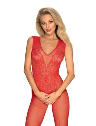 Žhavé body N112 bodystocking red - Obsessive Žhavé body N112 bodystocking red - Obsessive