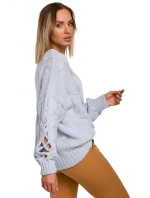 Dámský svetr M539 fuchsiový - Moe Dámský svetr M539 fuchsiový - Moe