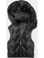 Černá trojrozměrná dámská oversize vesta (YD35)
