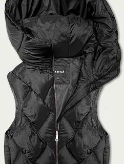 Dámská trojrozměrná vesta oversize černá (YD35)
