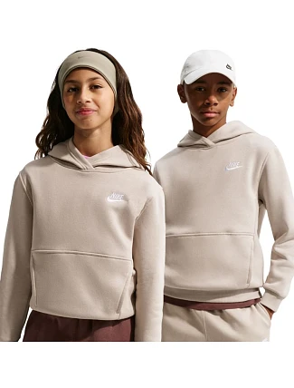 Dětská mikina Nike Sportswear Club Fleece Beige FD3000 236 Dětská mikina Nike Sportswear Club Fleece Beige FD3000 236