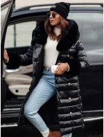 Dámský prošívaný zimní kabát HORIZON černý FashionStreet TY4749