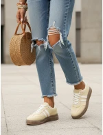 Dámské tenisky na silné podrážce žluté FashionStreet ZY1400