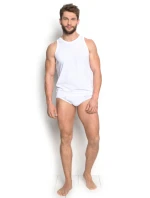 Pánský nátělník 18732 Brass white - HENDERSON