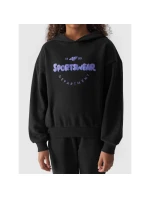 Dívčí nepruhovaná mikina s kapucí 4F Junior 4FJWAW24TSWSF1213-20S